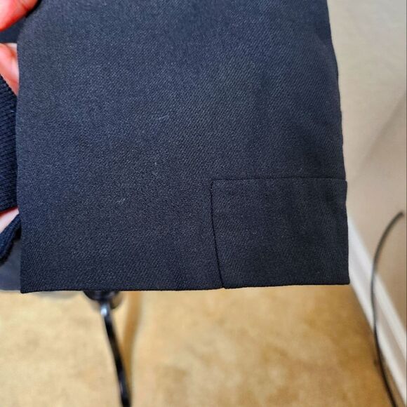 AKRIS Wool Blend Blazer Jacket Black Size 12 - Picture 6 of 10